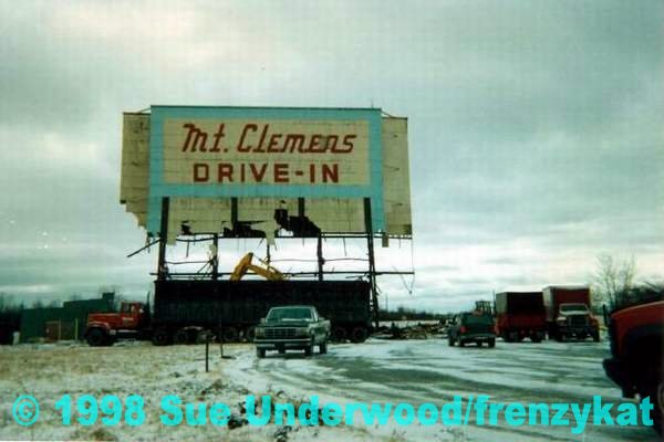 Mt Clemens Drive-In Theatre - Demo By Sue Underwood (newer photo)